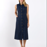 Chelsie Dress | Navy Saddle