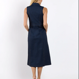 Chelsie Dress | Navy Saddle