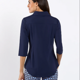 Sylvia Top Jude Cloth | Navy