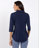 Sylvia Top Jude Cloth | Navy