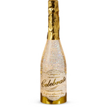 EC 12.5" Lighted Champagne Bottle with Swirling Glitter