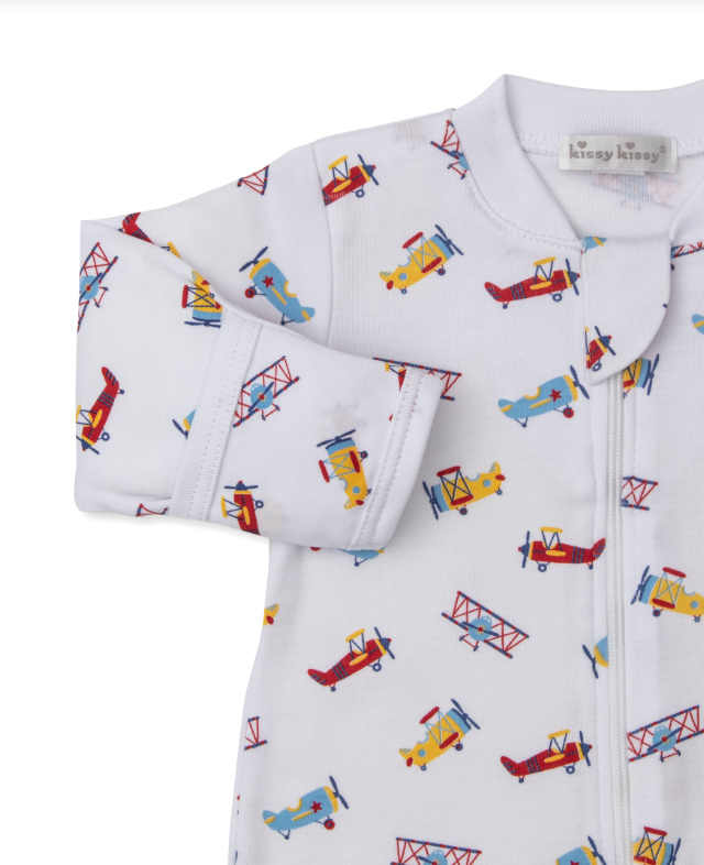 Zippered Footie | Let's Fly Away