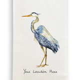 Blue Heron Lake Oconee Dishtowel