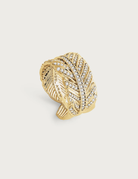 Feather Pave Ring