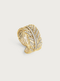 Feather Pave Ring