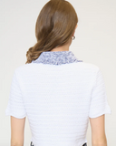 Wren Scallop Edge Crochet Polo