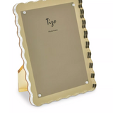 Lucite Frame Wave Design Gold | 5x7