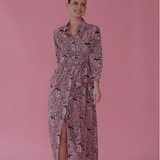 Luciana Tiger Dress | Pink
