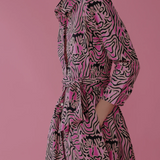 Luciana Tiger Dress | Pink