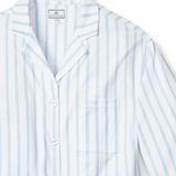 Olivia Wide Leg Pajama | Periwinkle Stripe