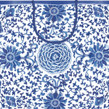 Indigo Garden Blue/white Gift Bag Lg