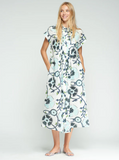 Floral Print Pintuck Dress | Flor Azul
