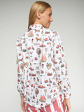 Mafalda Button Up Shirt in Vintage Blanco