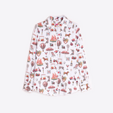 Mafalda Button Up Shirt in Vintage Blanco