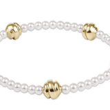 Admire Small Gold 3mm Pearl Bracelet