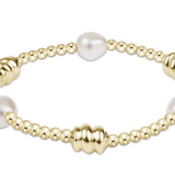 Admire Gold & Admire Pearl 3mm Gold Bracelet