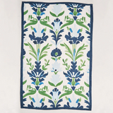 Preppy Damask Tea Towel | Blue & Green