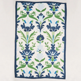Preppy Damask Tea Towel | Blue & Green
