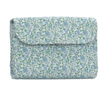 LUXE Hanging Toiletry  | Hamptons Floral with Chambray Pinstripe Liner