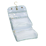 LUXE Hanging Toiletry  | Hamptons Floral with Chambray Pinstripe Liner