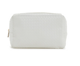 LUXE Everyday Cosmetic Bag | Woven Blanc
