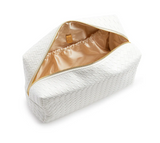 LUXE Everyday Cosmetic Bag | Woven Blanc