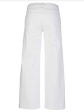 Avery High Rise Fab Ab Easy Straight Leg Raw Hem | Optic White