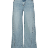 Meg High Rise Wide Leg Side Panel Raw Hem | Imagination
