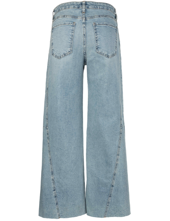 Meg High Rise Wide Leg Side Panel Raw Hem | Imagination