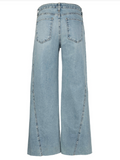Meg High Rise Wide Leg Side Panel Raw Hem | Imagination