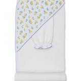 Hooded Towel with Mitt Set | Lemon Blossoms