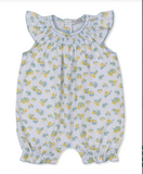 Short Smocked Playsuit | Lemon Blossoms