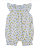Short Smocked Playsuit | Lemon Blossoms