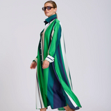 Luxe Luna | Navy Green Stripe