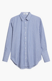 Elodie Shirt | Mid Blue Stripe