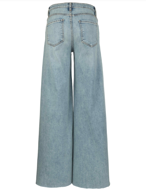 Blake Fab Ab High Rise Super Wide Leg Raw Hem | Transcendent