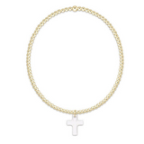 Classic Gold 2mm Bracelet - Blessed Crystal Charm