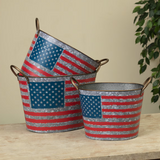 Nesting American Metal Bucket