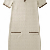 Paley Polo Dress -Ecru Almond