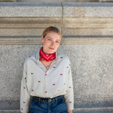 Emerson Button Up Top -Cherries on Top