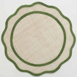 Scalloped Rice Paper Placement Set of 4