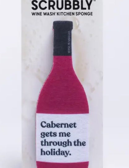Scrubbly Wine Wash Kitchen Sponge
