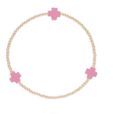 Signature Cross Small 2mm Gold Bracelet