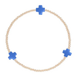 Signature Cross 2mm Gold Bracelet