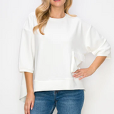 Karen Knit Crepe Top