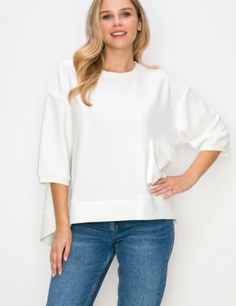 Karen Knit Crepe Top