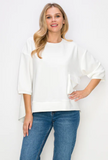 Karen Knit Crepe Top