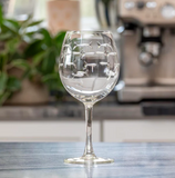 School of Fish 18oz Balloon Red Wine Glass