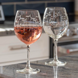 School of Fish 18oz Balloon Red Wine Glass