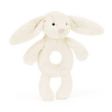 Bashful Beige Bunny Ring Rattle